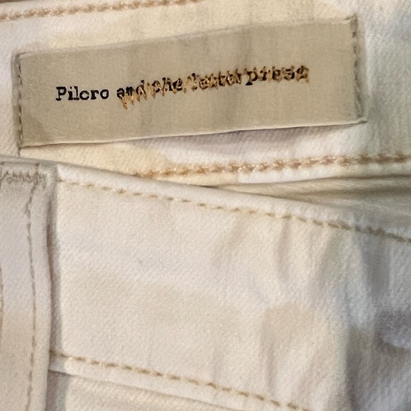 EUC-Anthropologie Jean Pilcro & Letterpress
Cream Moto Zipper Ankle Biker Sz 33 - Picture 6 of 10